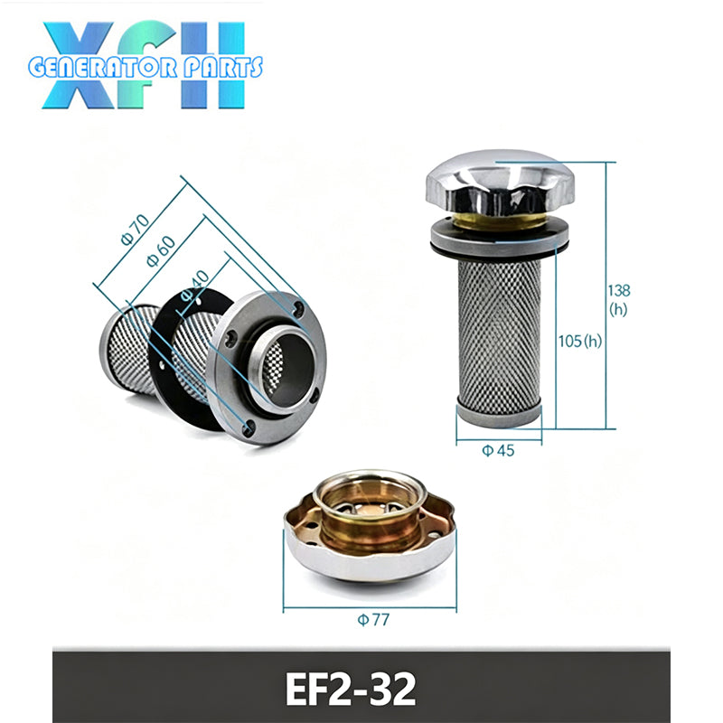 Diesel Generator Universial Hydraulic Station Oil Tank Air Breather Filter Tank Filler Cap with Oil Filter JKY-1 JKY-2 JKY-10 Replacement