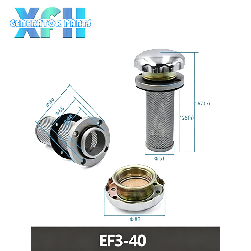 Diesel Generator Universial Hydraulic Station Oil Tank Air Breather Filter Tank Filler Cap with Oil Filter JKY-1 JKY-2 JKY-10 Replacement