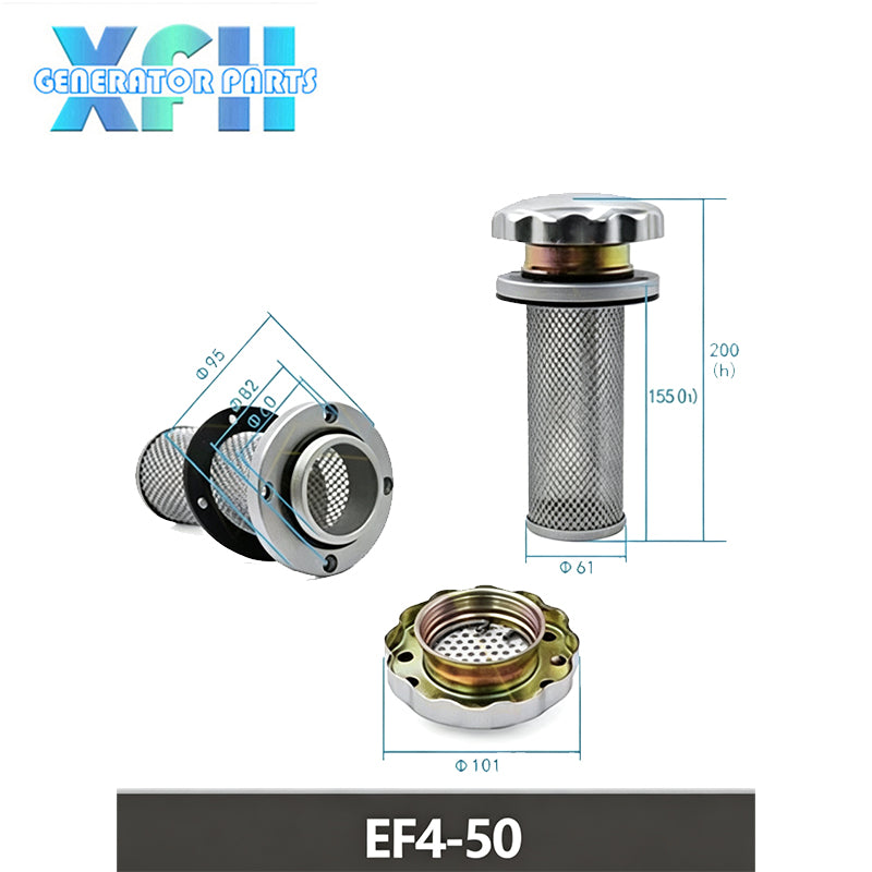 Diesel Generator Universial Hydraulic Station Oil Tank Air Breather Filter Tank Filler Cap with Oil Filter JKY-1 JKY-2 JKY-10 Replacement
