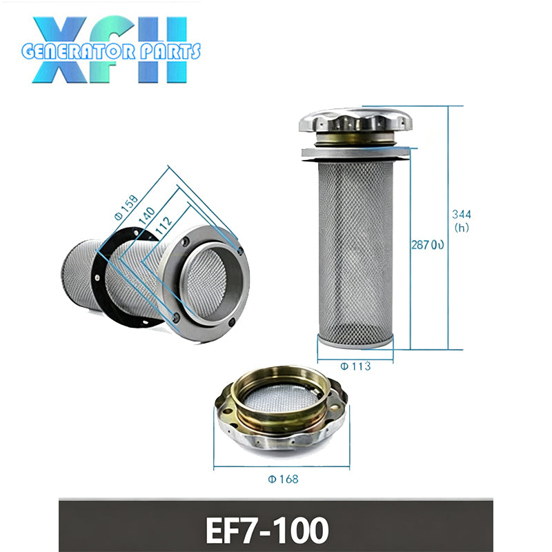 Diesel Generator Universial Hydraulic Station Oil Tank Air Breather Filter Tank Filler Cap with Oil Filter JKY-1 JKY-2 JKY-10 Replacement