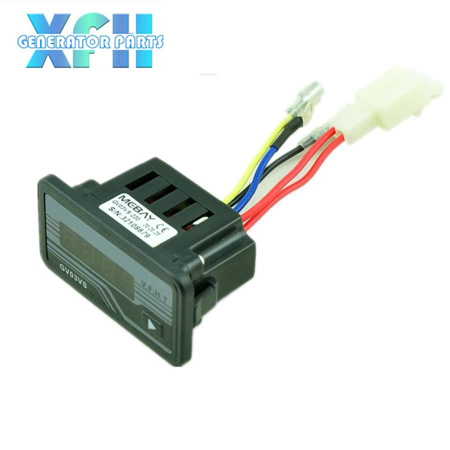 Mebay GV03VS Diesel Generator Digital Meter Voltage Frequency Run Time Accumulated Hours Meter
