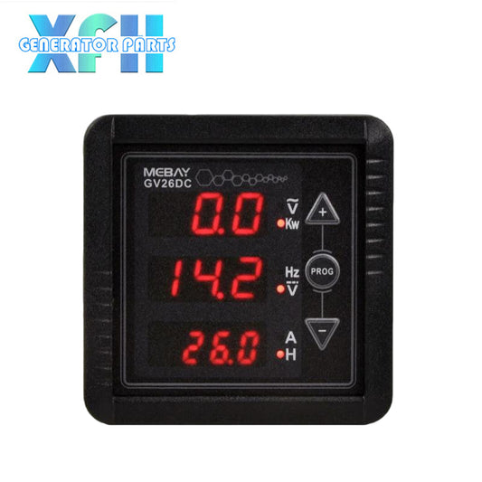Mebay GV26DC Diesel Generator Digital Meter Voltage Current Frequency Power Battery Voltage Running Time IP65