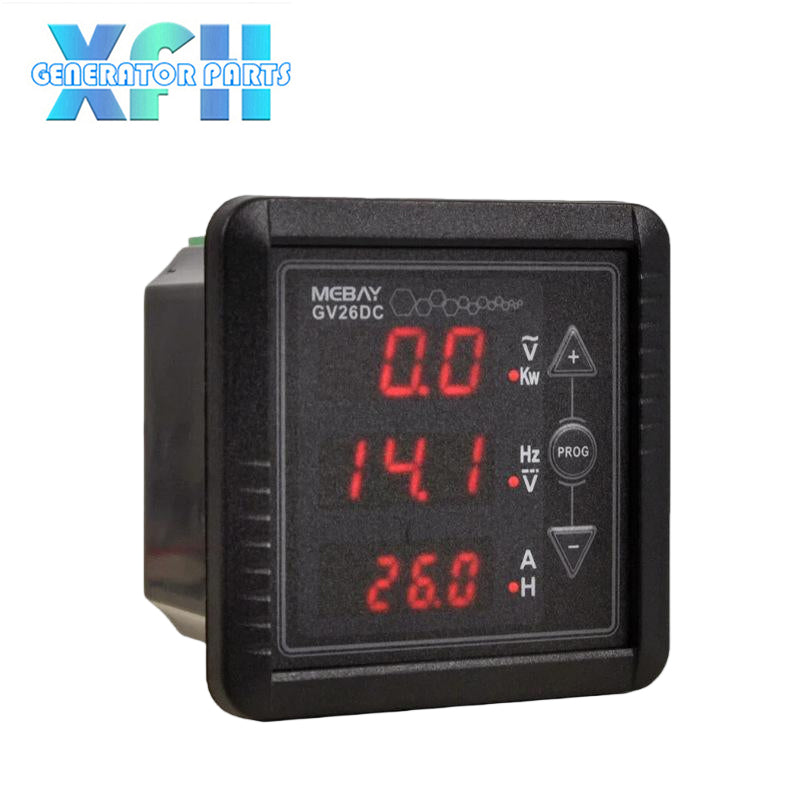 Mebay GV26DC Diesel Generator Digital Meter Voltage Current Frequency Power Battery Voltage Running Time IP65