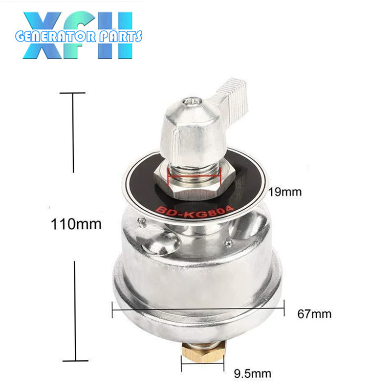 300A Generator Starter Ignition Switch Heavy Duty Battery Disconnect Switch Rotary Knob High Current Cut Off Switch for Car Boat RV 300A