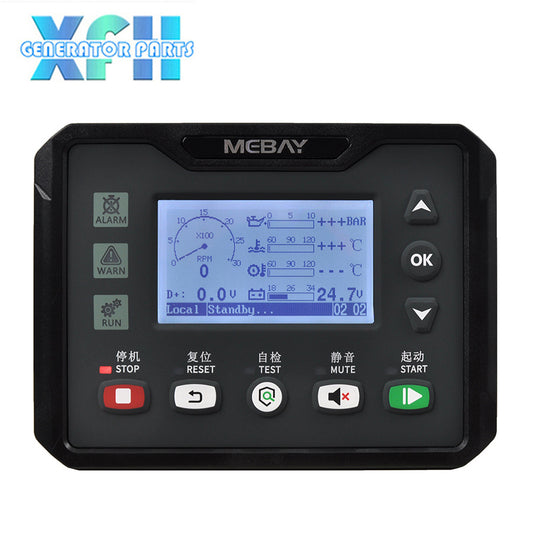 Mebay Marine Genset Controller MC40CR 2.8" LCD Engine Control Module CAN J1939 RS485 USB
