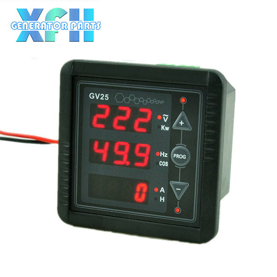 Mebay GV25 MKII Diesel Generator Digital Meter AC Voltage Current Frequency Power Factor Power