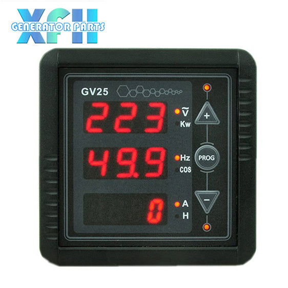 Mebay GV25 MKII Diesel Generator Digital Meter AC Voltage Current Frequency Power Factor Power
