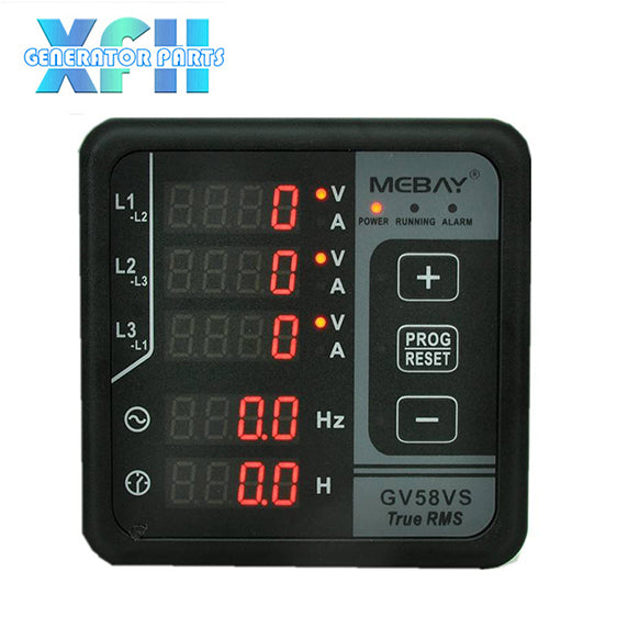 Mebay GV58VS Three Phase Generator Digital Meter Voltage Current Frequency Alarm Protection