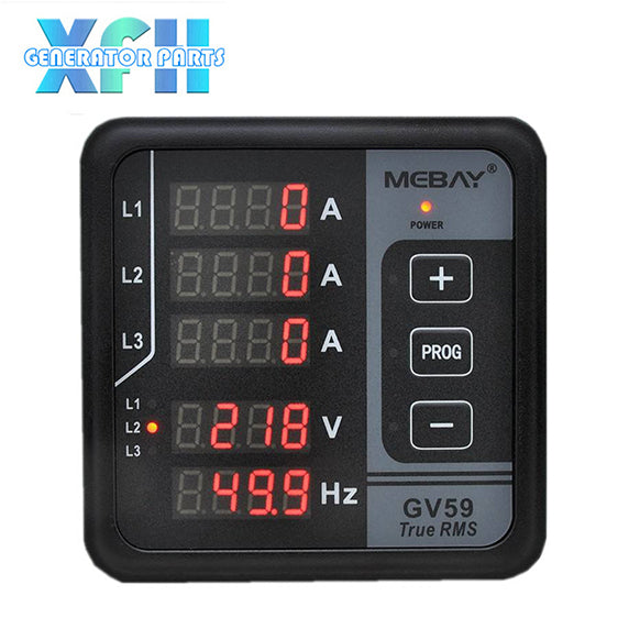 Mebay GV59 GV59R Three Phase Diesel Generator Digital Meter Voltage Current Frequency Power Factor RS485