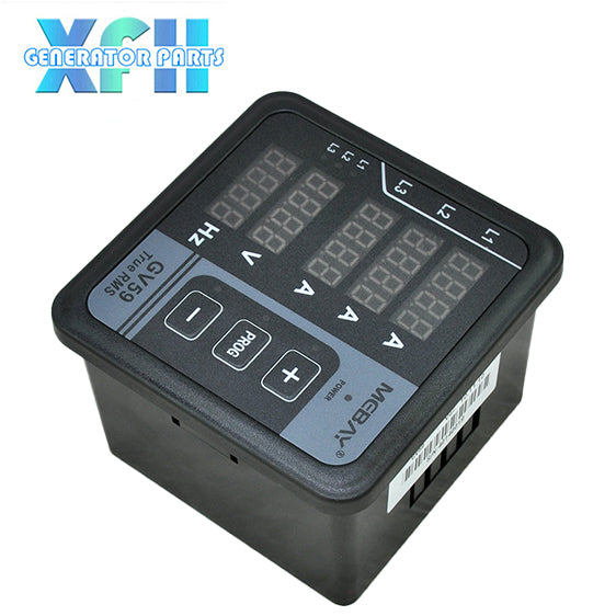 Mebay GV59 GV59R Three Phase Diesel Generator Digital Meter Voltage Current Frequency Power Factor RS485