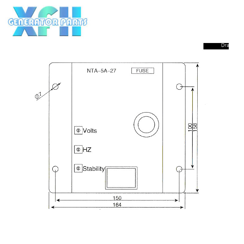 NTA-5A-27 for Replacement Generator Spare Parts NTA-5A-27 Avr Factory Supply Generator AVR Circuit Diagram