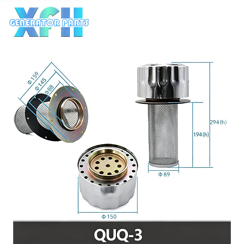 Diesel Generator Universial Hydraulic Station Oil Tank Air Breather Filter Tank Filler Cap with Oil Filter JKY-1 JKY-2 JKY-10 Replacement