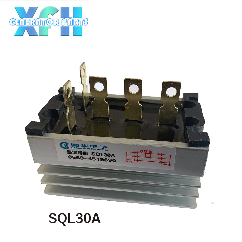 Three phase Single Phase SQL30A ZPQ30A 30amp generator rectifier Alumi ...