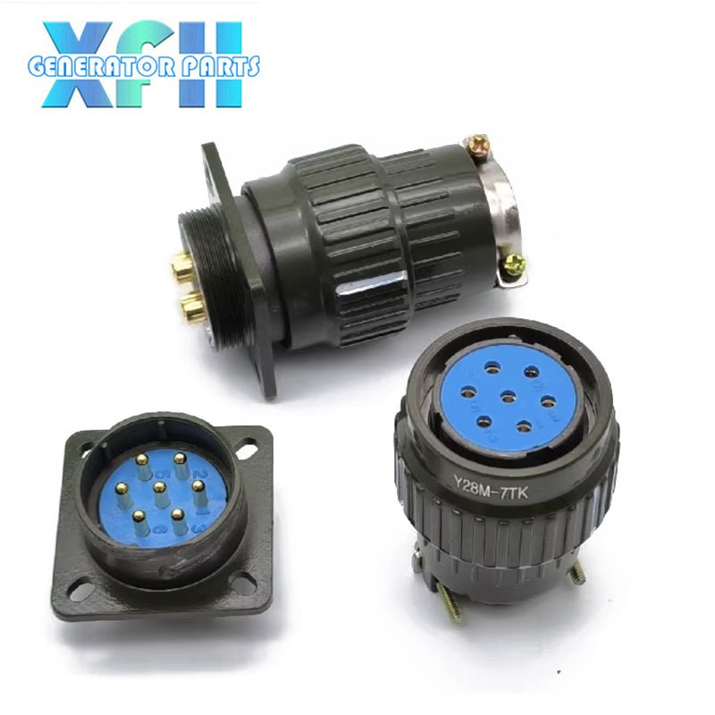 Aviation Connector Y28M 4pin 7pin 8pin 10pin 12pin 14pin 19pin 24pin 32pin 37pin Y2M Series Connectors - XFH generator parts