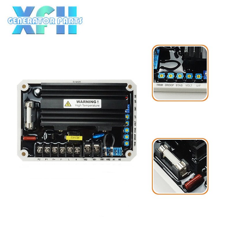 AVR ADVR - 16 Automatic Voltage Regulator Voltage Stabilizer Replacement for Diesel Genset Generator Parts & Accessories Advr16 - XFH generator parts