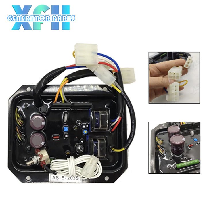 Brushless Alternator Generator AVR Automatic Regulator AS - 5 - 203S for Silent Japan Denyo Generator - XFH generator parts