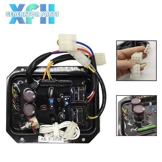 Brushless Alternator Generator AVR Automatic Regulator AS - 5 - 203S for Silent Japan Denyo Generator - XFH generator parts