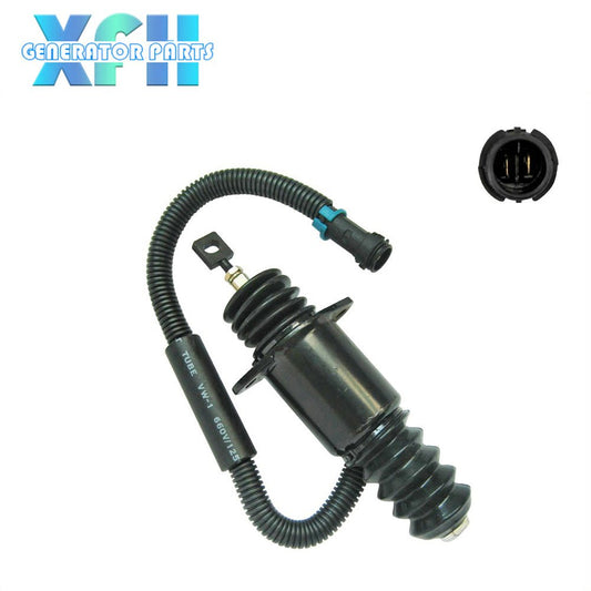 D59 - 105 - 12 Stop Solenoid Valve Fits Excavator Loader Xia Gong 951/953 D6114 Diesel Engine - XFH generator parts