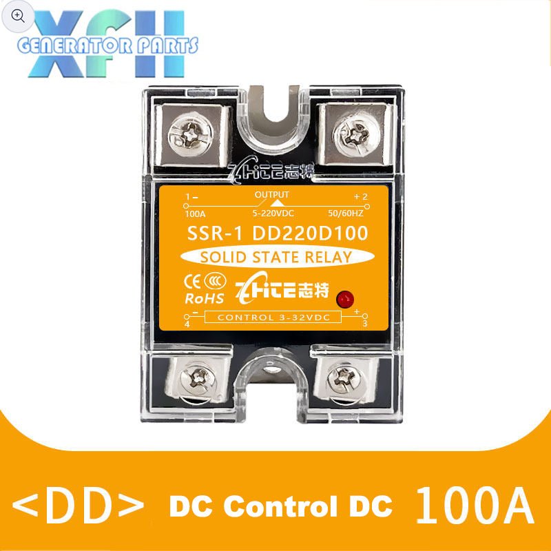 DC Control DC Relay SSR - 80DD SSR - 100DD SSR - 120DD 80A 100A 120A Solid State Relay - XFH generator parts