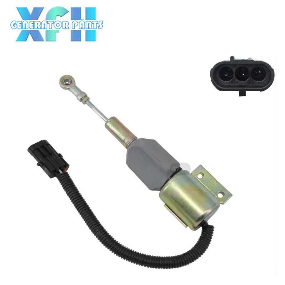Diesel Engine Shut Off Solenoid 3932530 SA - 4756 - 24 For Cummins 5.9L 6BT Excavator - XFH generator parts