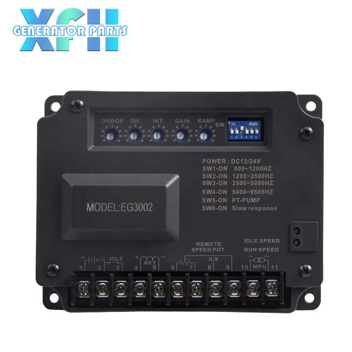 Diesel Generator Governor Speed Controller Unit EG3002 Engine Actuator Magnetic Speed Sensor DC Motor Control Board Genset Part - XFH generator parts