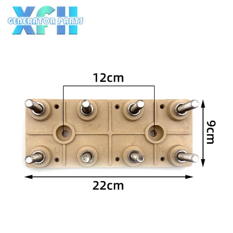 Diesel Generator Terminal Blocks Alternator Connectors 8 7 Terminals M12 M10 M6 - XFH generator parts