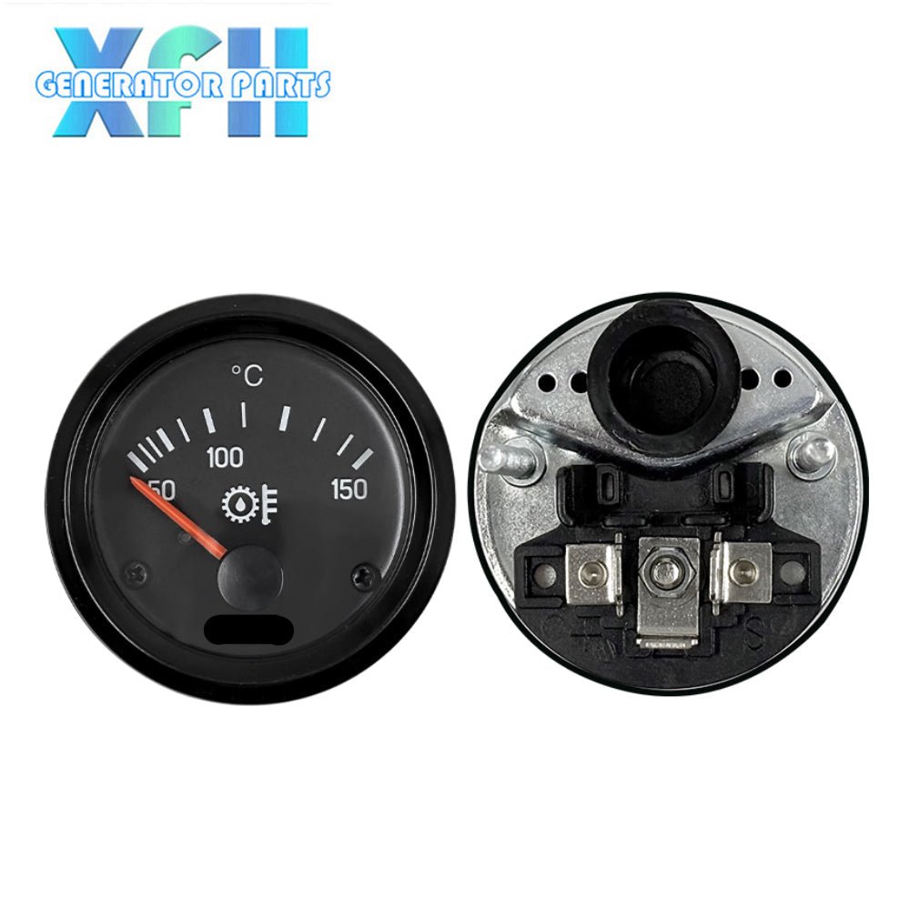 Diesel Generator Water Temperature Gauge Oil Pressure Gauge Battery Voltage Excavator Tractor Instrument 12V 24V Replacement for VDO - XFH generator parts