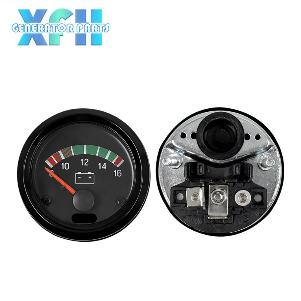 Diesel Generator Water Temperature Gauge Oil Pressure Gauge Battery Voltage Excavator Tractor Instrument 12V 24V Replacement for VDO - XFH generator parts