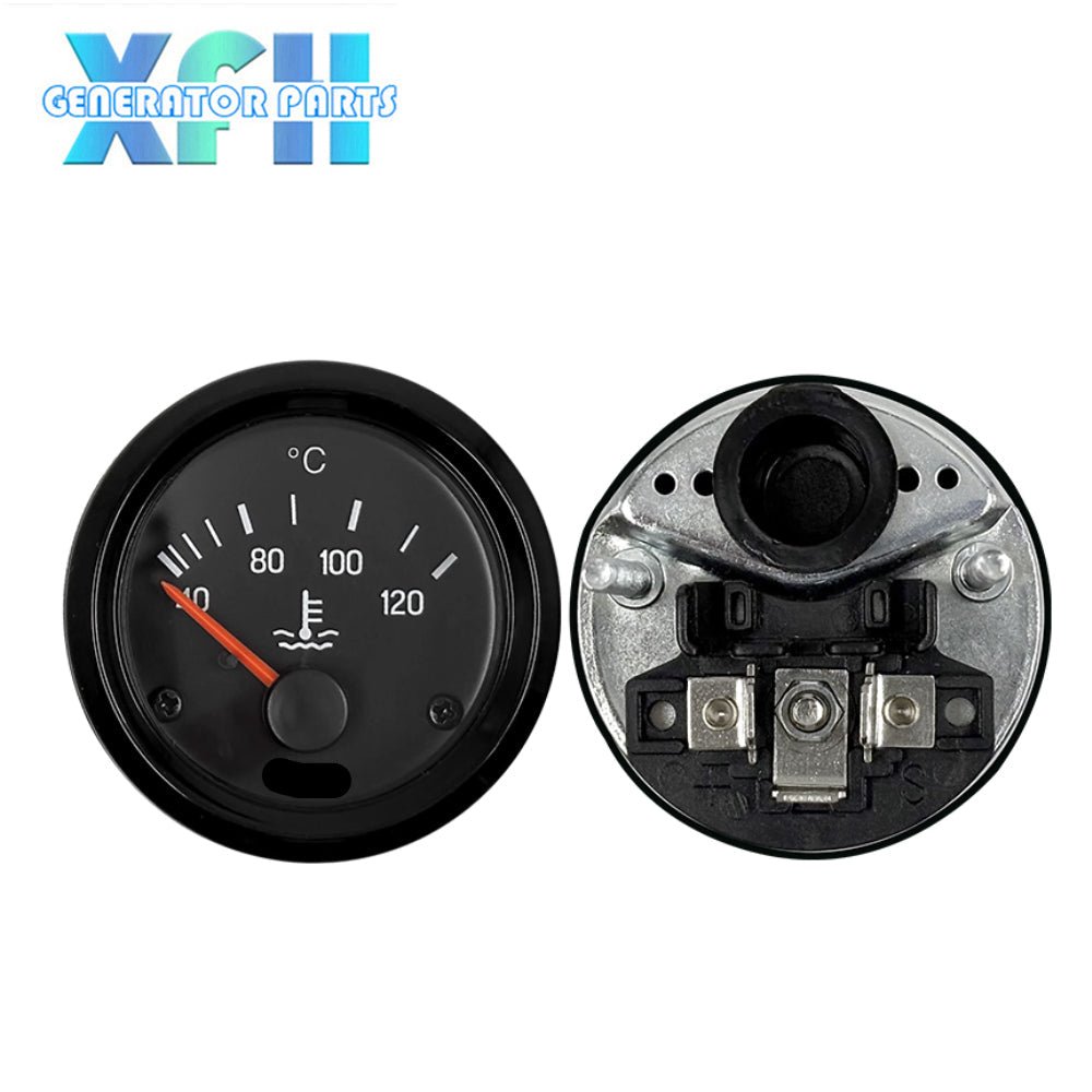 Diesel Generator Water Temperature Gauge Oil Pressure Gauge Battery Voltage Excavator Tractor Instrument 12V 24V Replacement for VDO - XFH generator parts