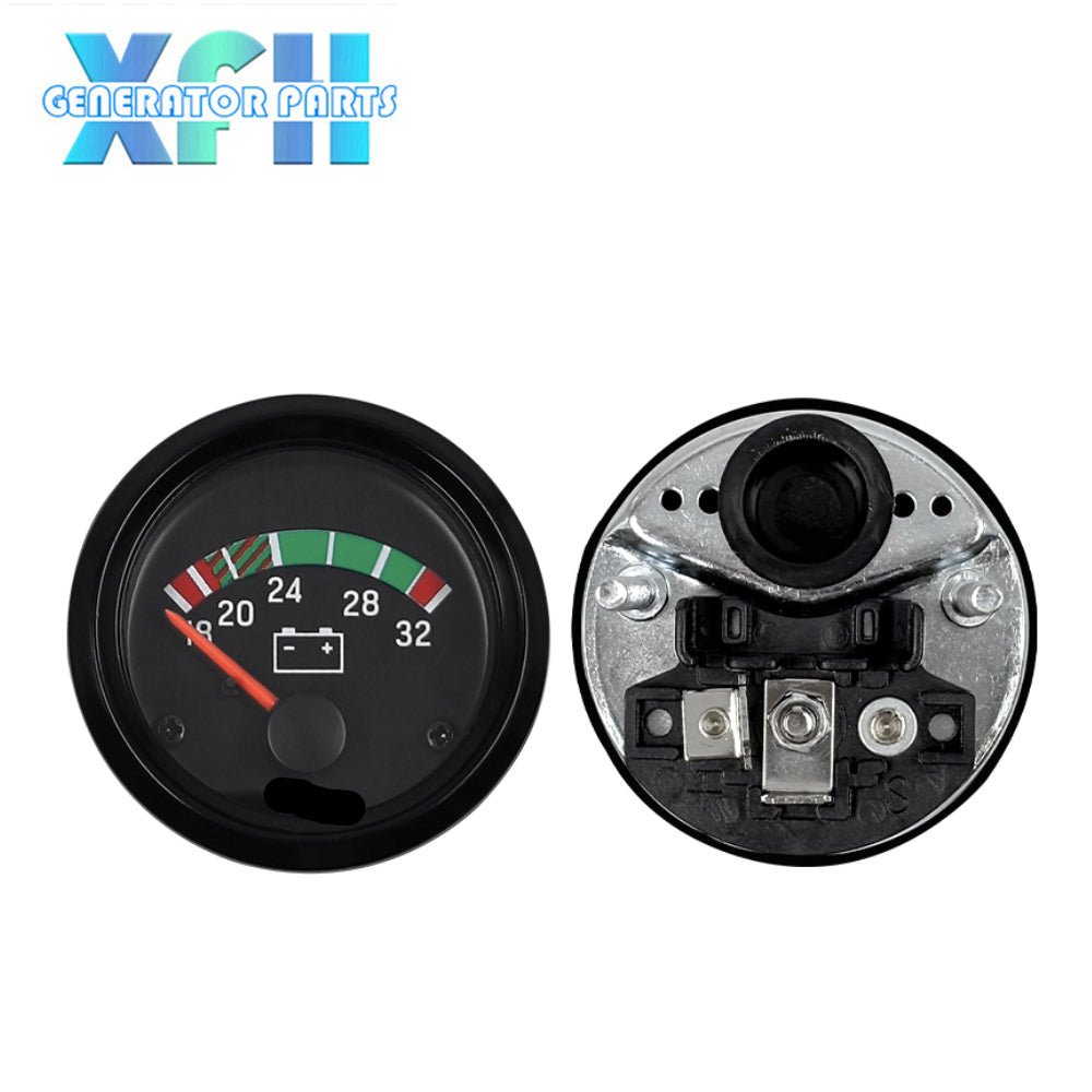 Diesel Generator Water Temperature Gauge Oil Pressure Gauge Battery Voltage Excavator Tractor Instrument 12V 24V Replacement for VDO - XFH generator parts
