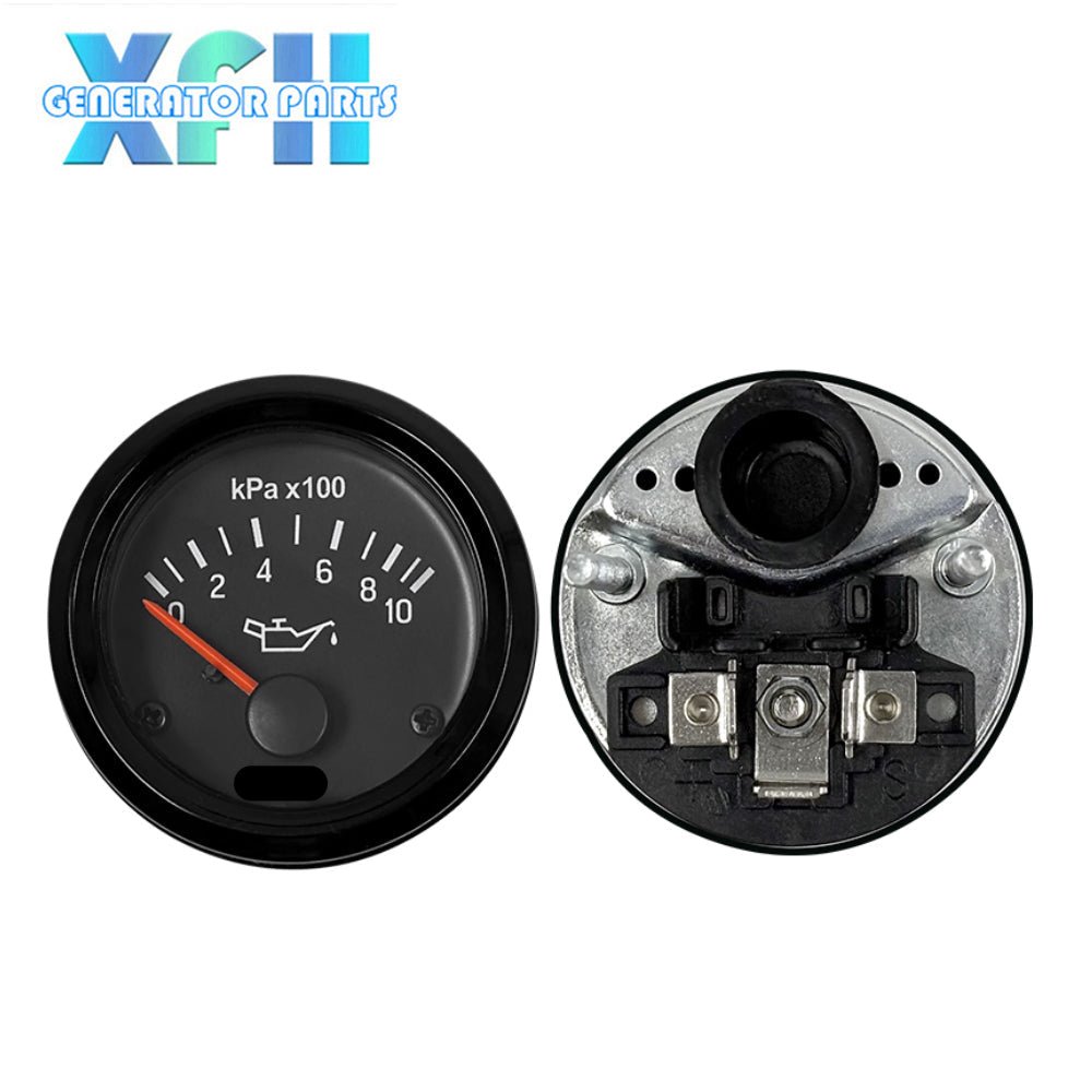 Diesel Generator Water Temperature Gauge Oil Pressure Gauge Battery Voltage Excavator Tractor Instrument 12V 24V Replacement for VDO - XFH generator parts