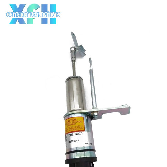 Engine stop solenoid A044F796 12V ONAN X2.5 - G2 A044F794 A032X741 S746384 SS93411 12V for S3.8, C44D5 4BT, 6BT - XFH generator parts