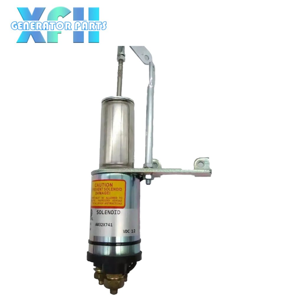 Engine stop solenoid A044F796 12V ONAN X2.5 - G2 A044F794 A032X741 S746384 SS93411 12V for S3.8, C44D5 4BT, 6BT - XFH generator parts