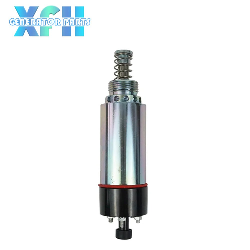 Excavator 155 - 4652 1554652 Engine Flameout Solenoid 24V Construction Machinery Parts Stop Solenoid Valve - XFH generator parts