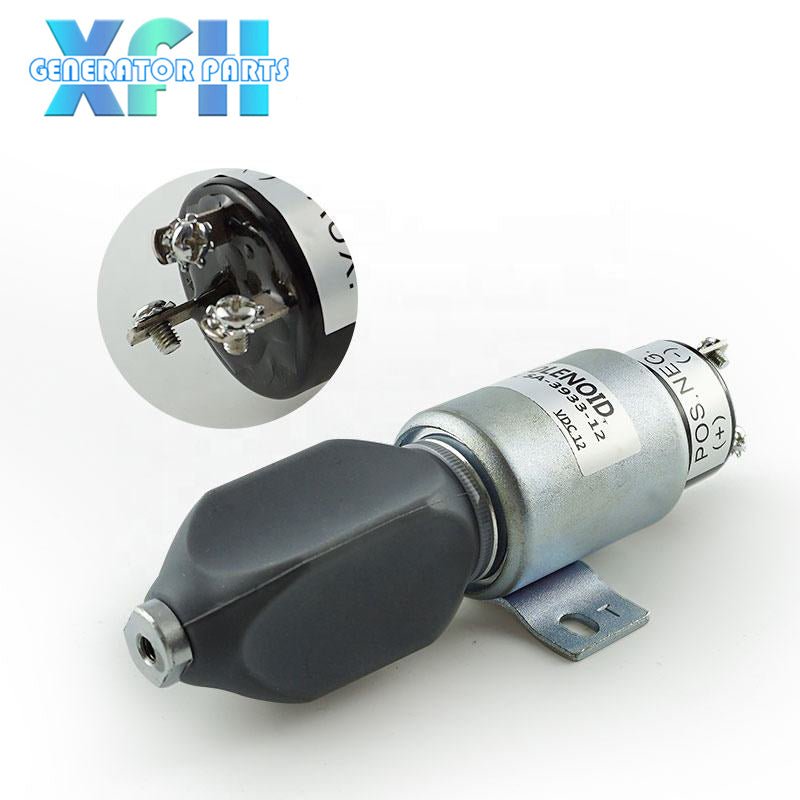 Excavator Part 1751 - 2467U1B1S5A SA - 3393 - 24 Fuel Shut Off Solenoid Engine Flameout Solenoid Valve 24V/12V - XFH generator parts