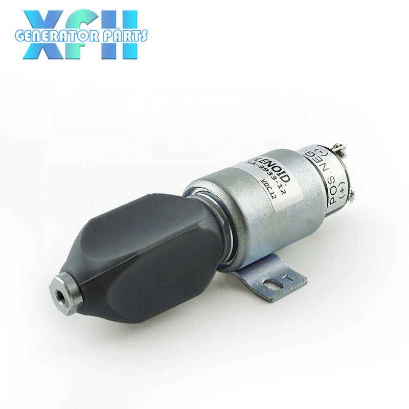 Excavator Part 1751 - 2467U1B1S5A SA - 3393 - 24 Fuel Shut Off Solenoid Engine Flameout Solenoid Valve 24V/12V - XFH generator parts