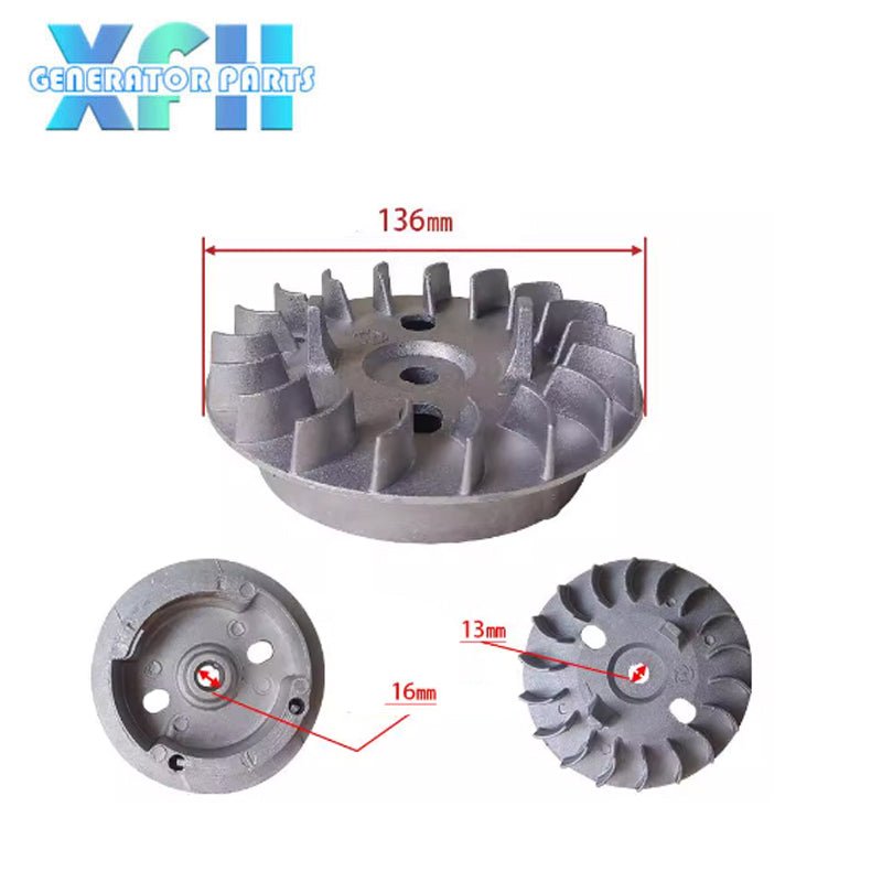 Gasoline Generator Aluminum Plastic Flywheel ET950 - XFH generator parts