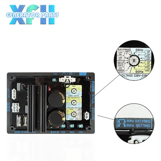 Generator AVR Circuit Diagram R450M Three Phase AVR R450M Brushless Diesel Generator Set Automatic Voltage Regulator R450M - XFH generator parts