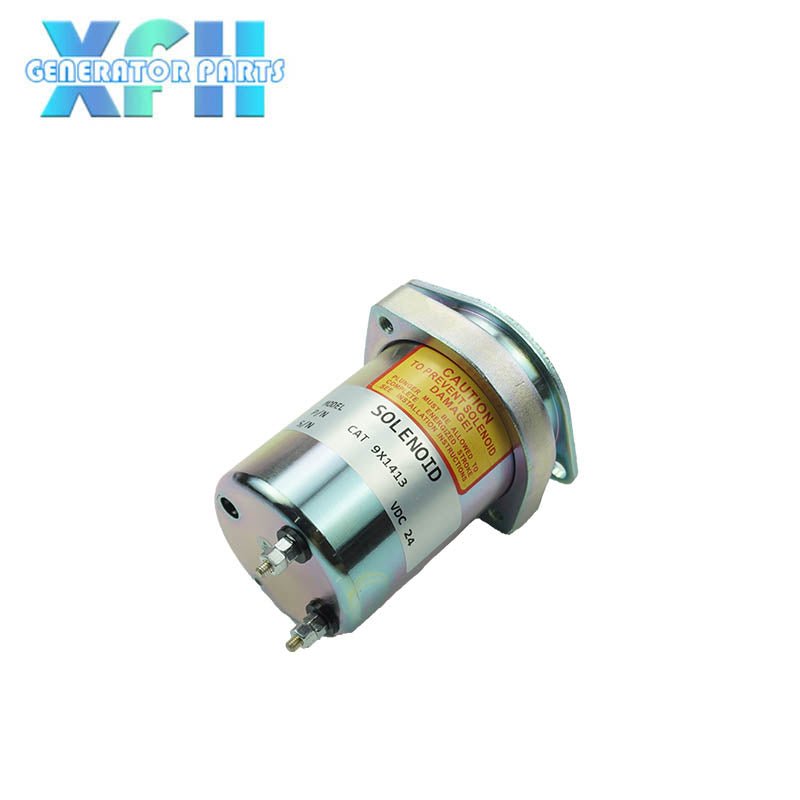 Generator Engine Fuel Shutoff Solenoid 9X1413 24V - XFH generator parts