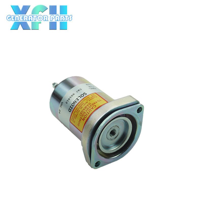 Generator Engine Fuel Shutoff Solenoid 9X1413 24V - XFH generator parts