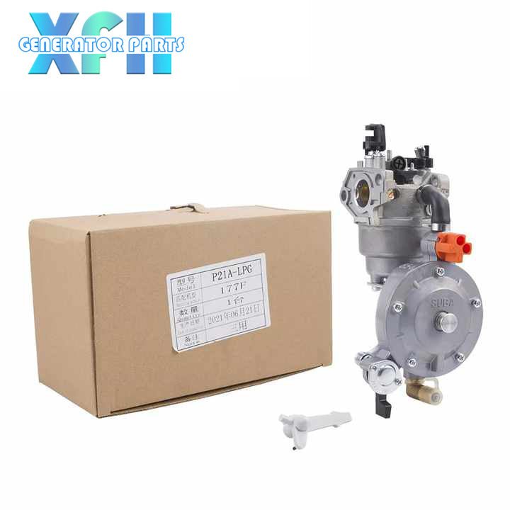 GX270 177F Gasoline Gas Engine LPG Carburetor Dual Fuel NG Conversion Kit For Water Pump Generator Accessories 3KW 9HP P21A - LPG - XFH generator parts