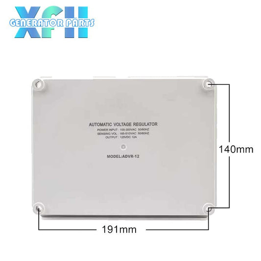 High Grade Single Three Phase Sensing Power Input 12Amp KUTAI ADVR - 12 AVR Generator Automatic Voltage Regulator Stabilizer - XFH generator parts
