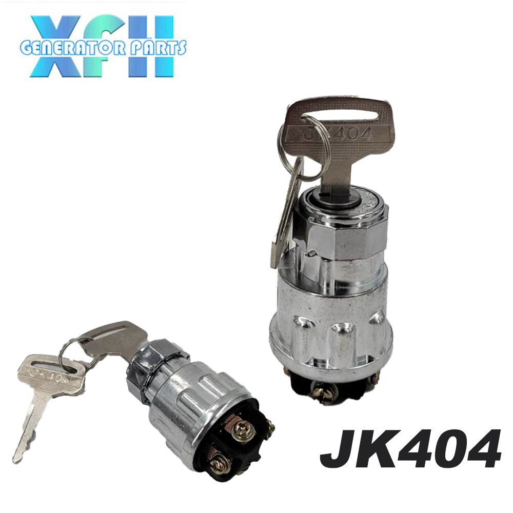 JK423 JK404 Pure Copper Ignition Switch Ignition Lock Start Key for Farm Tractor Engineering Vehicle Forklift - XFH generator parts