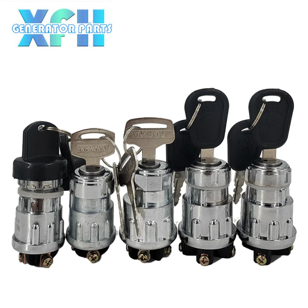 JK423 JK404 Pure Copper Ignition Switch Ignition Lock Start Key for Farm Tractor Engineering Vehicle Forklift - XFH generator parts