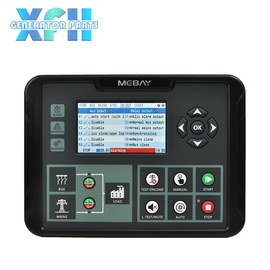 Mebay Bus Tie Mains Generator Auto Synchronizer Synchronization Panels DC110D - XFH generator parts