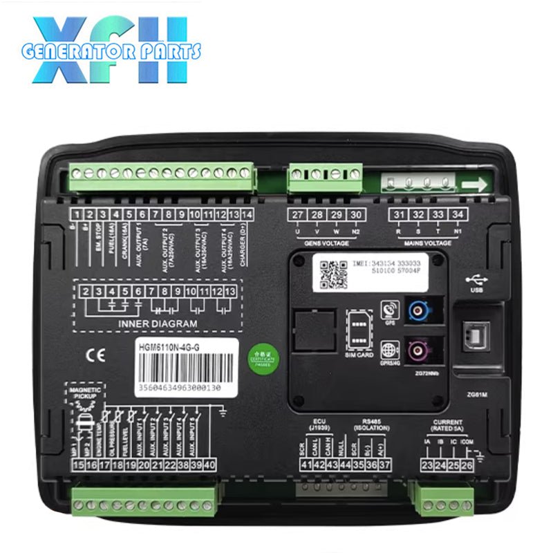 Original SmartGen HGM6110N - 4G - G Diesel Remote Generator Controller Cloud Control GPS - XFH generator parts