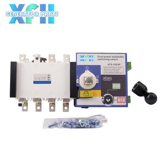 PC Level ATS 100A Automatic Transfer Switch 4P ATS (3P also Available) - XFH generator parts