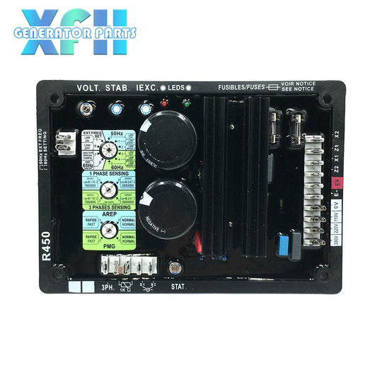 R450 AVR Automatic Voltage Regulator Integrated Circuit Leroy Somer Stabilizer 1000KW Alternator Generator Spare parts - XFH generator parts