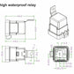 40A  80A 4 pin / 5 pin 12V / 24V Socket NO/NC Waterproof Automotive Relay for Headlight Air Conditioner Fan & Horn