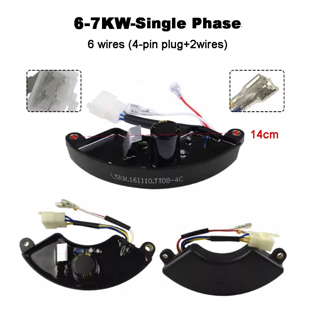 Single Phase Three Phases 6 8 Wires Gasoline Generator AVR 2KW 3KW 4KW 5KW 6KW 7KW 8KW - XFH generator parts